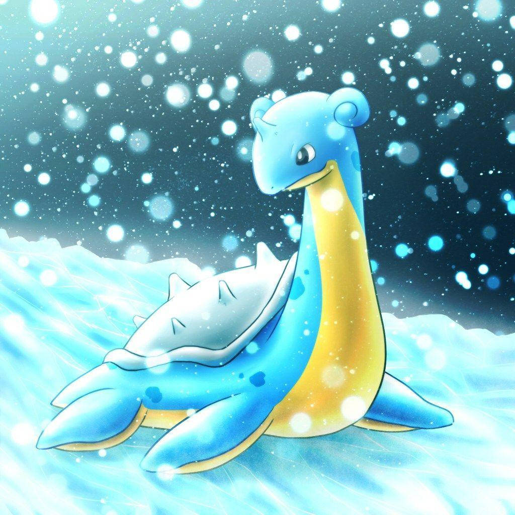 Lapras In The Snow Background