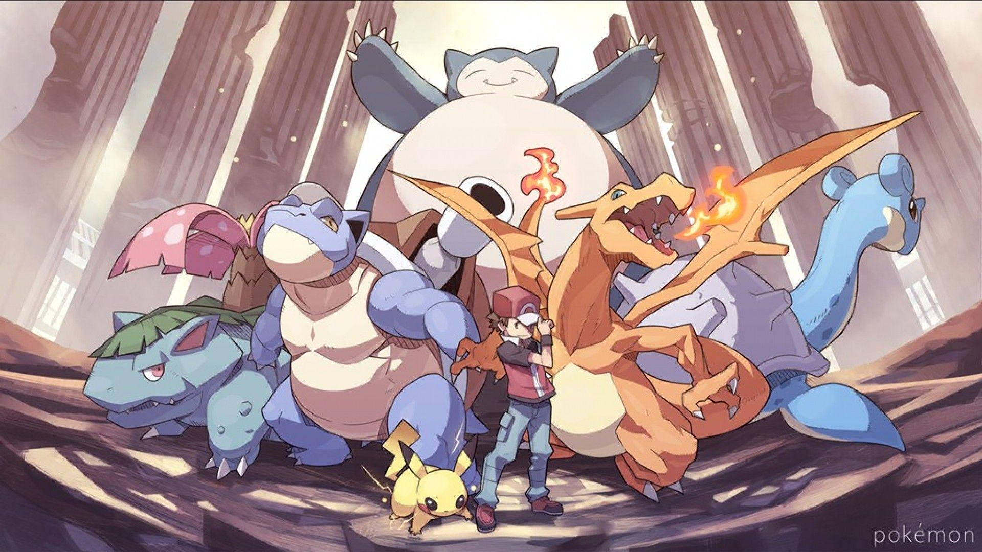 Lapras, Snorlax, Pikachu, And More Background