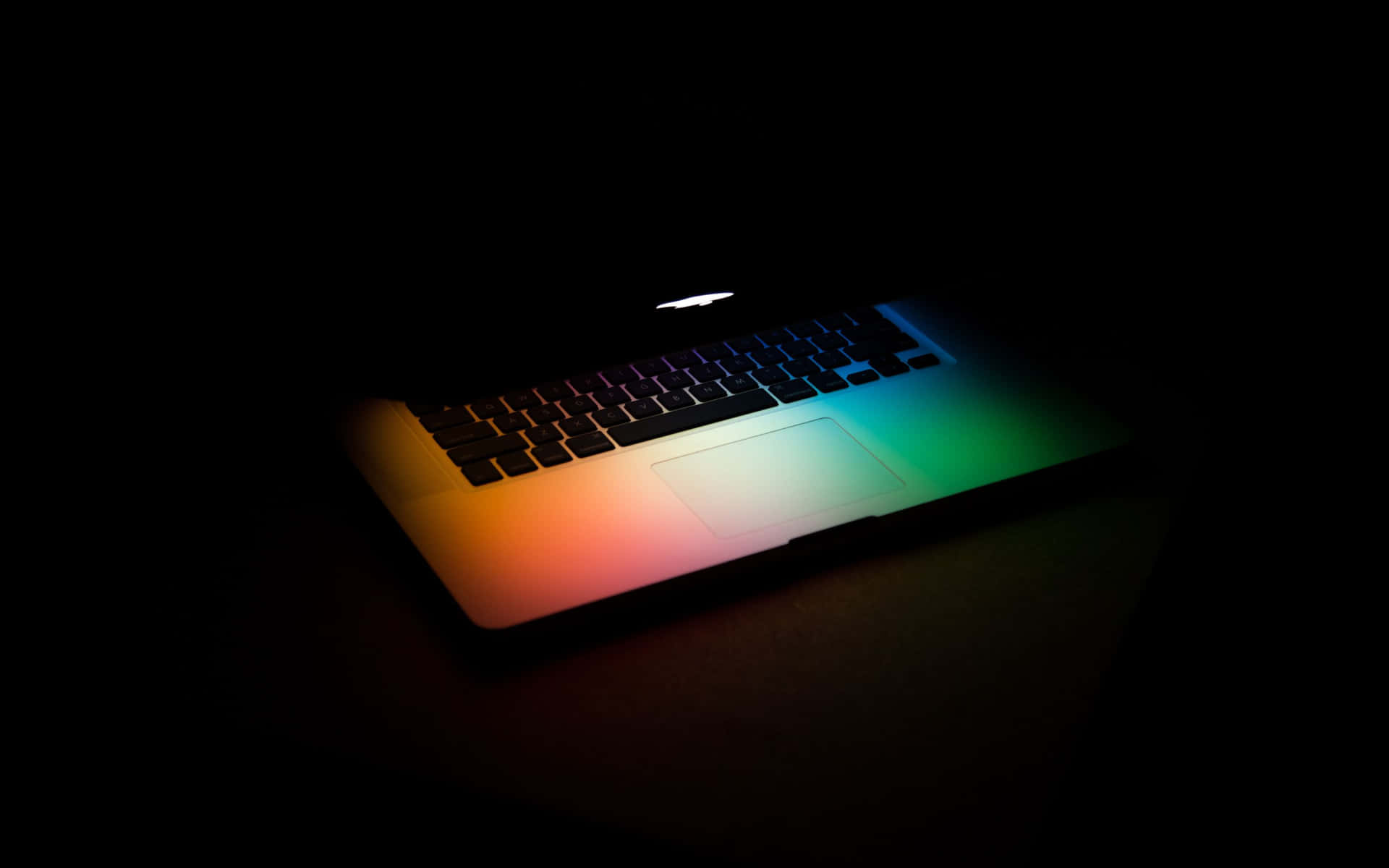 Laptop Apple Multicolored Keyboard Background