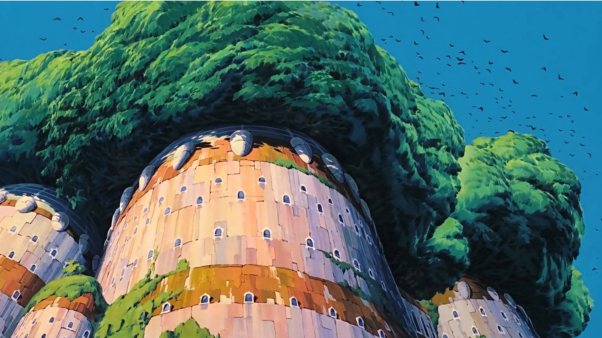 Laputa Castle Studio Ghibli Background