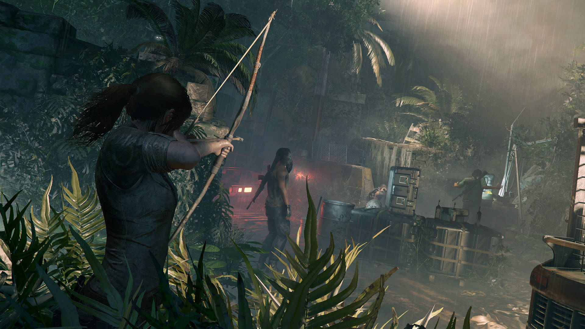 Lara Croft Arrow Shot Tomb Raider Background