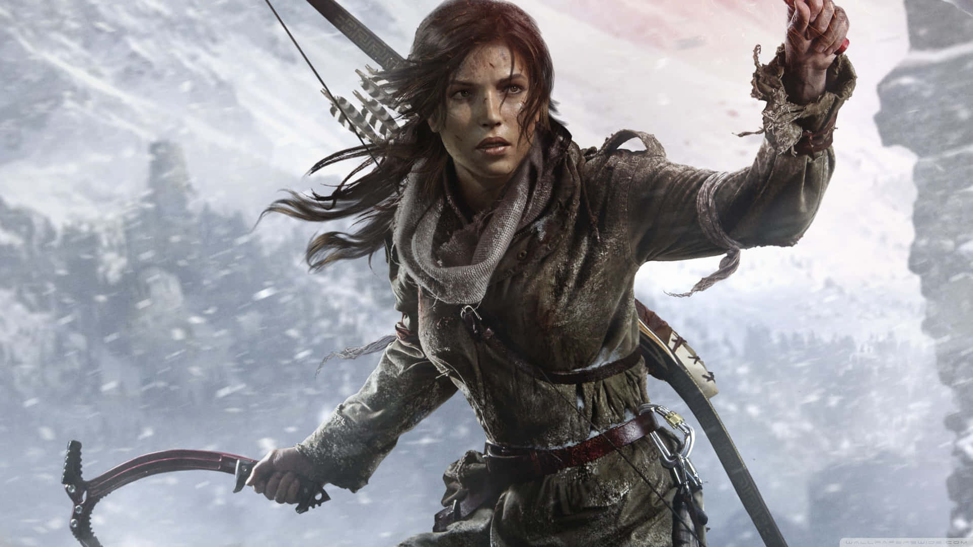 Lara Croft Embarks On An Epic Journey In 'rise Of Tomb Raider' Background