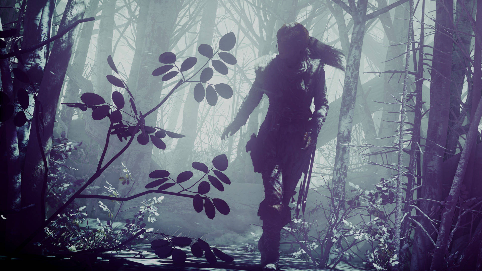 Lara Croft In Forest Tomb Raider Background