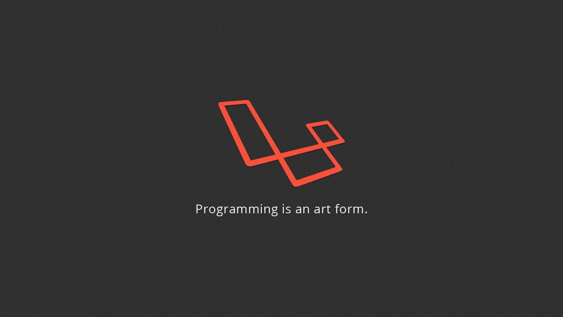 Laravel Programming Art Background