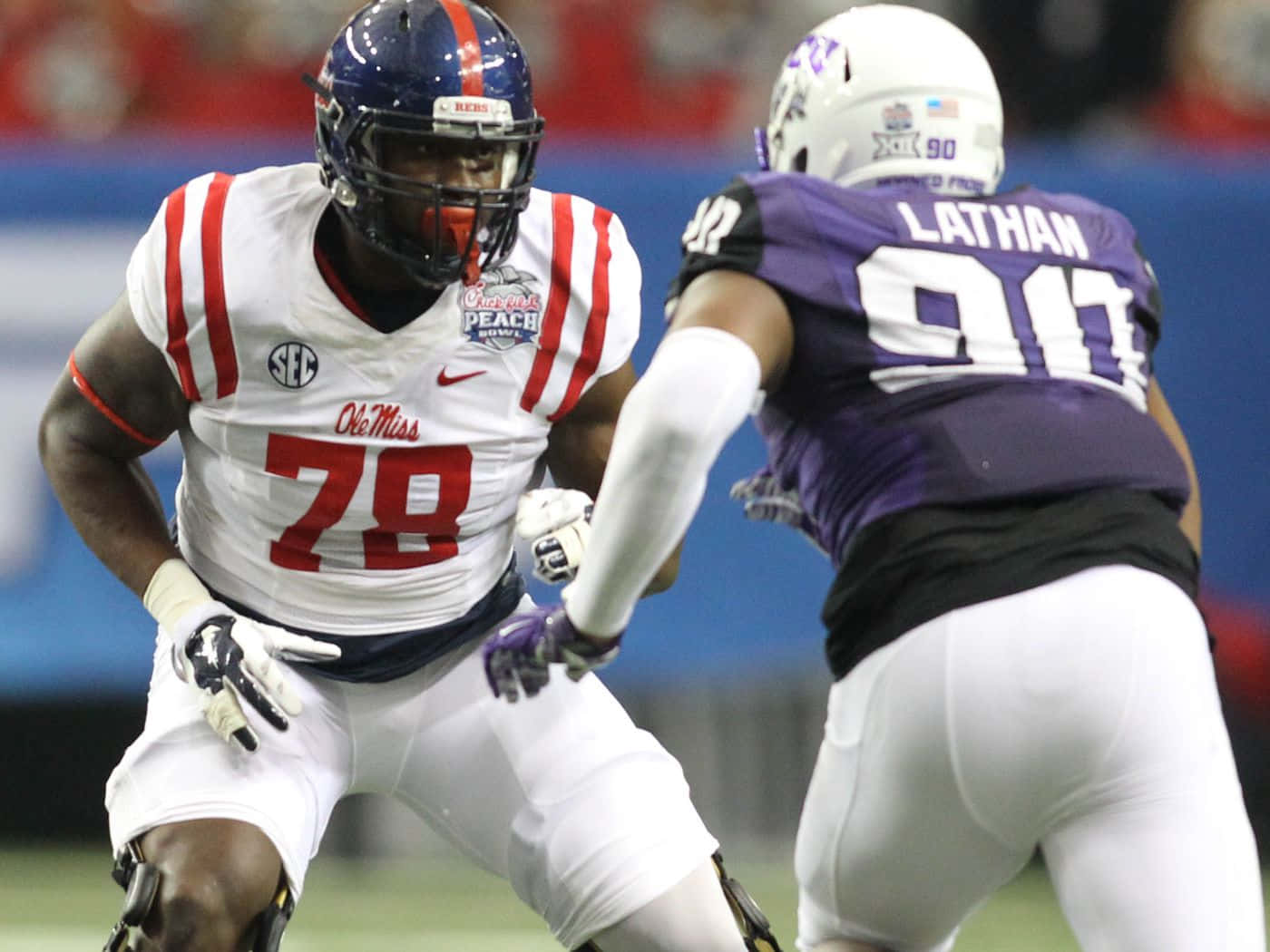 Laremy Tunsil Against Terrel Lathan Background