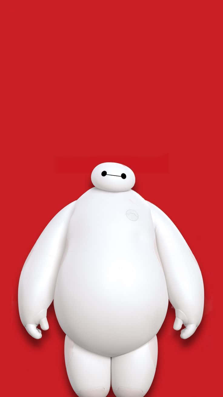 Large Baymax Captured On Phone Background