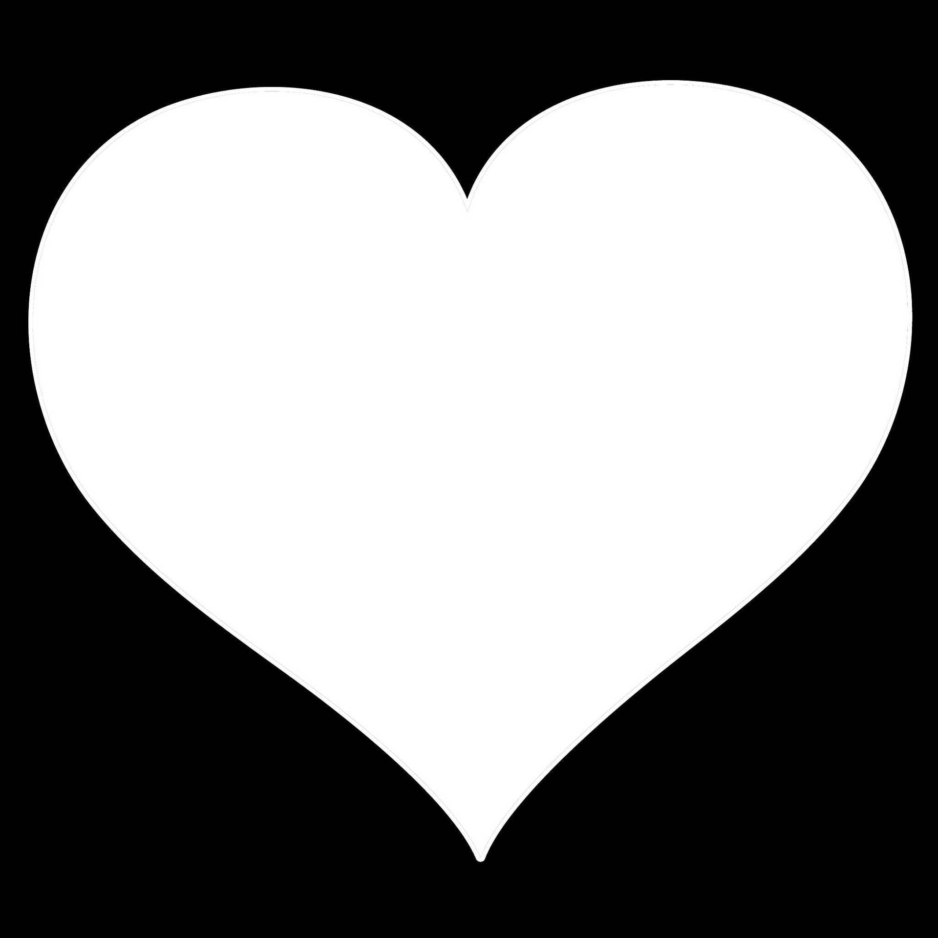 Large Black And White Heart Background