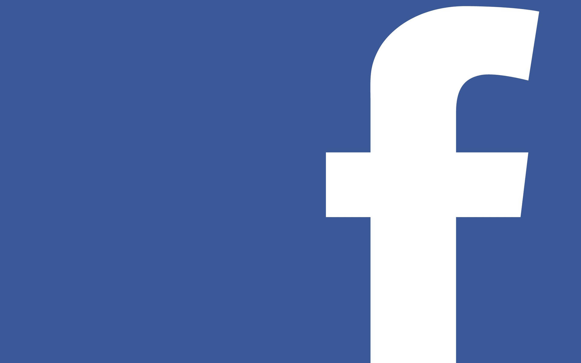 Large F Logo Facebook Desktop Background