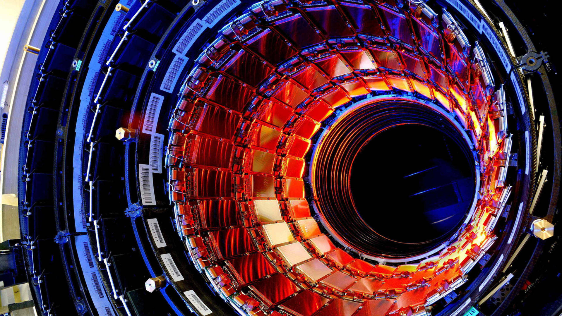 Large Hadron Collider On Rainmeter Skin Background