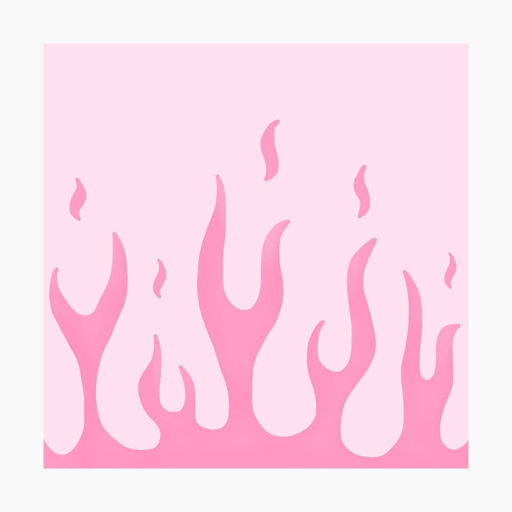 Large Strokes Of Pink Flames