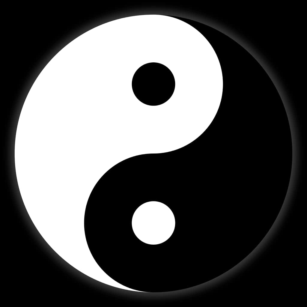 Large Yin And Yang Symbol 4k