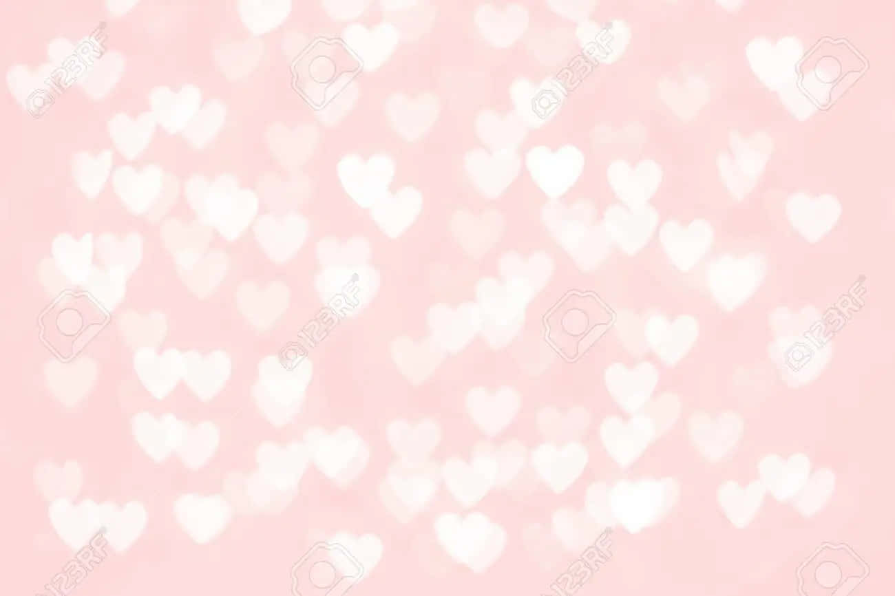 Larger Than Life Glitter Pink Hearts Background