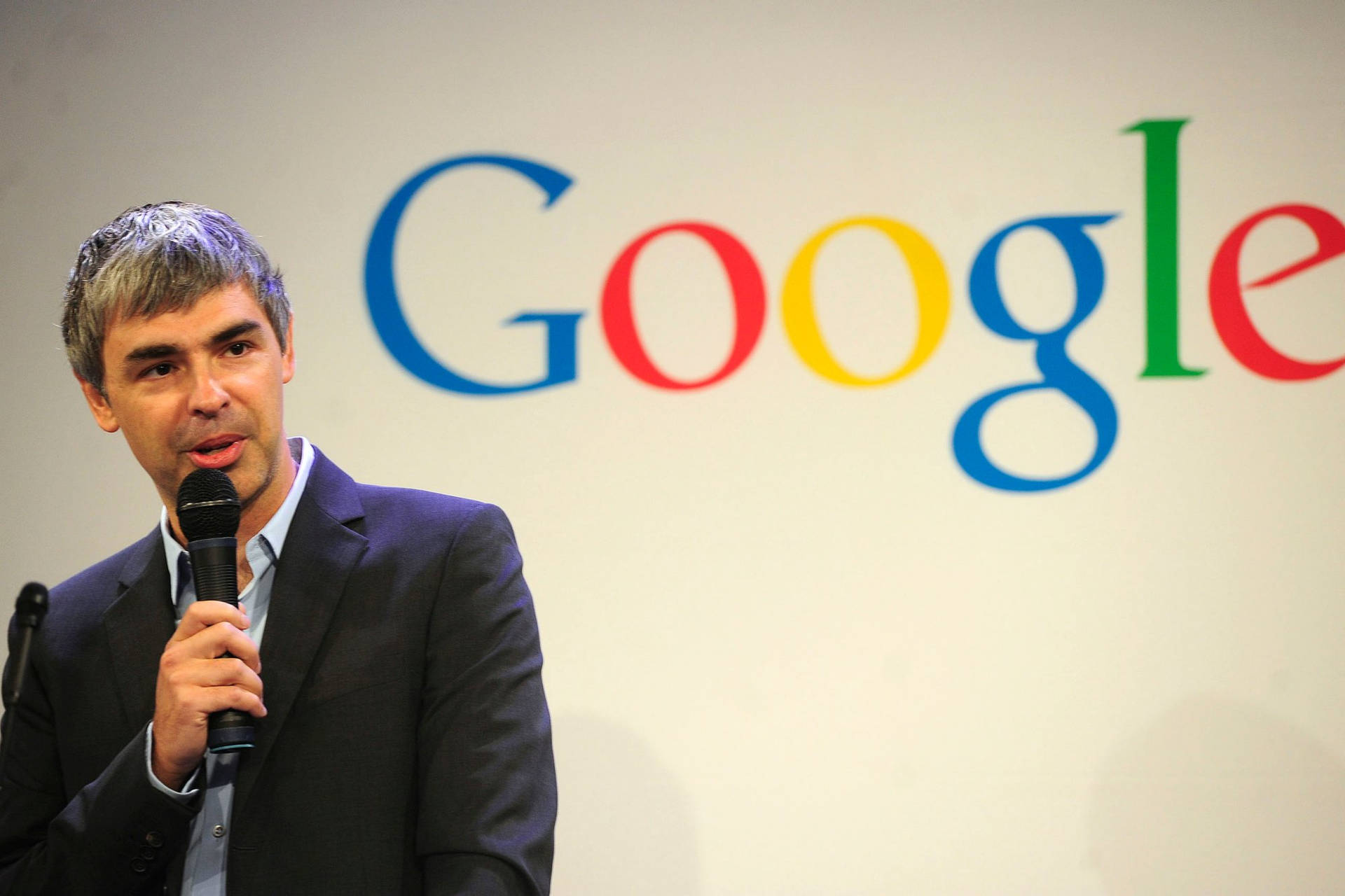 Larry Page American Billionaire Google Conference Photography