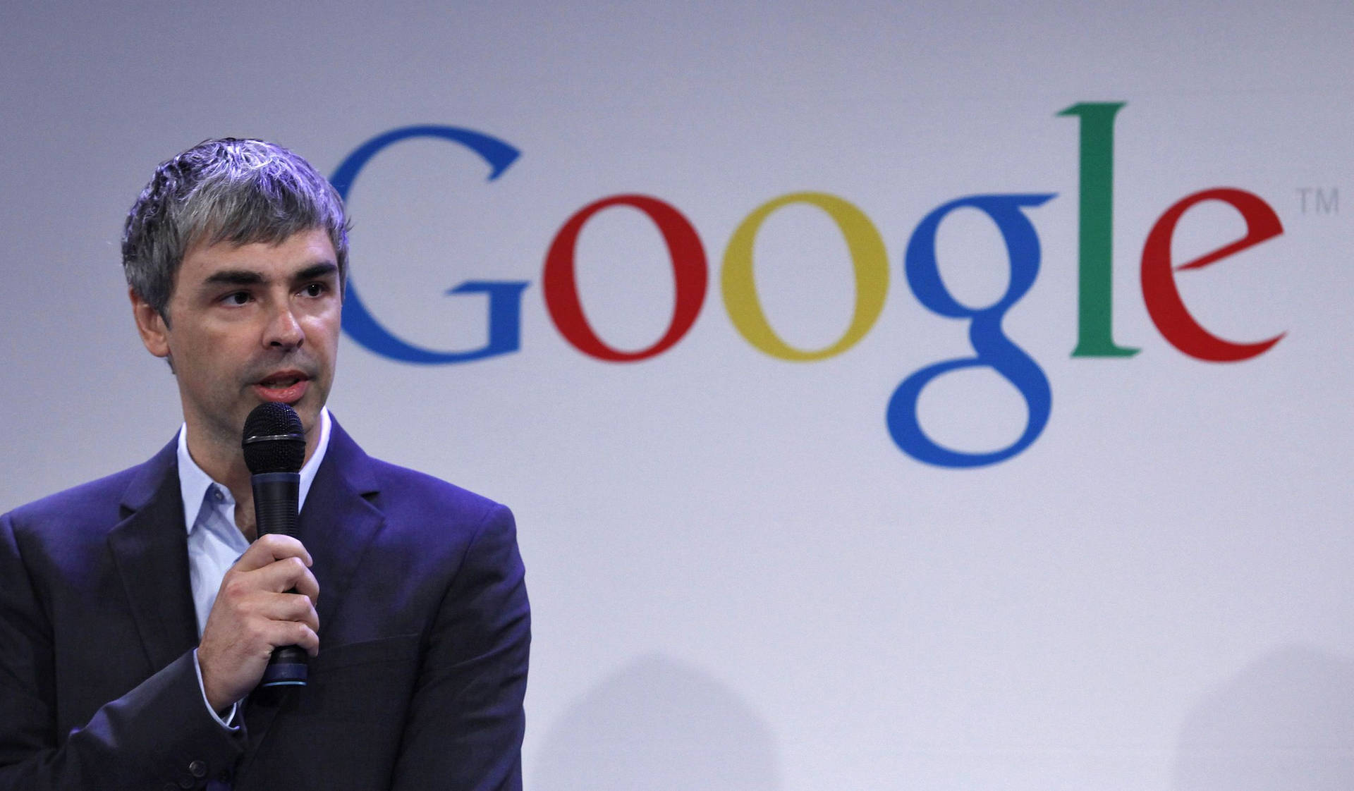 Larry Page Google Conference Speech Photography Background