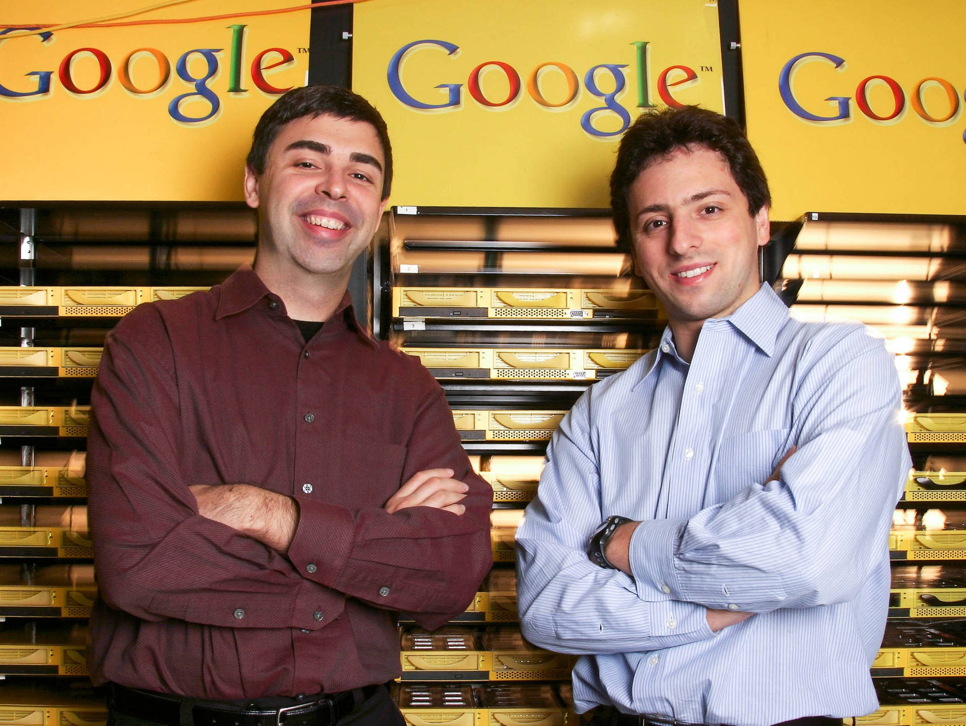 Larry Page Sergey Brin Google Headquarters Photography