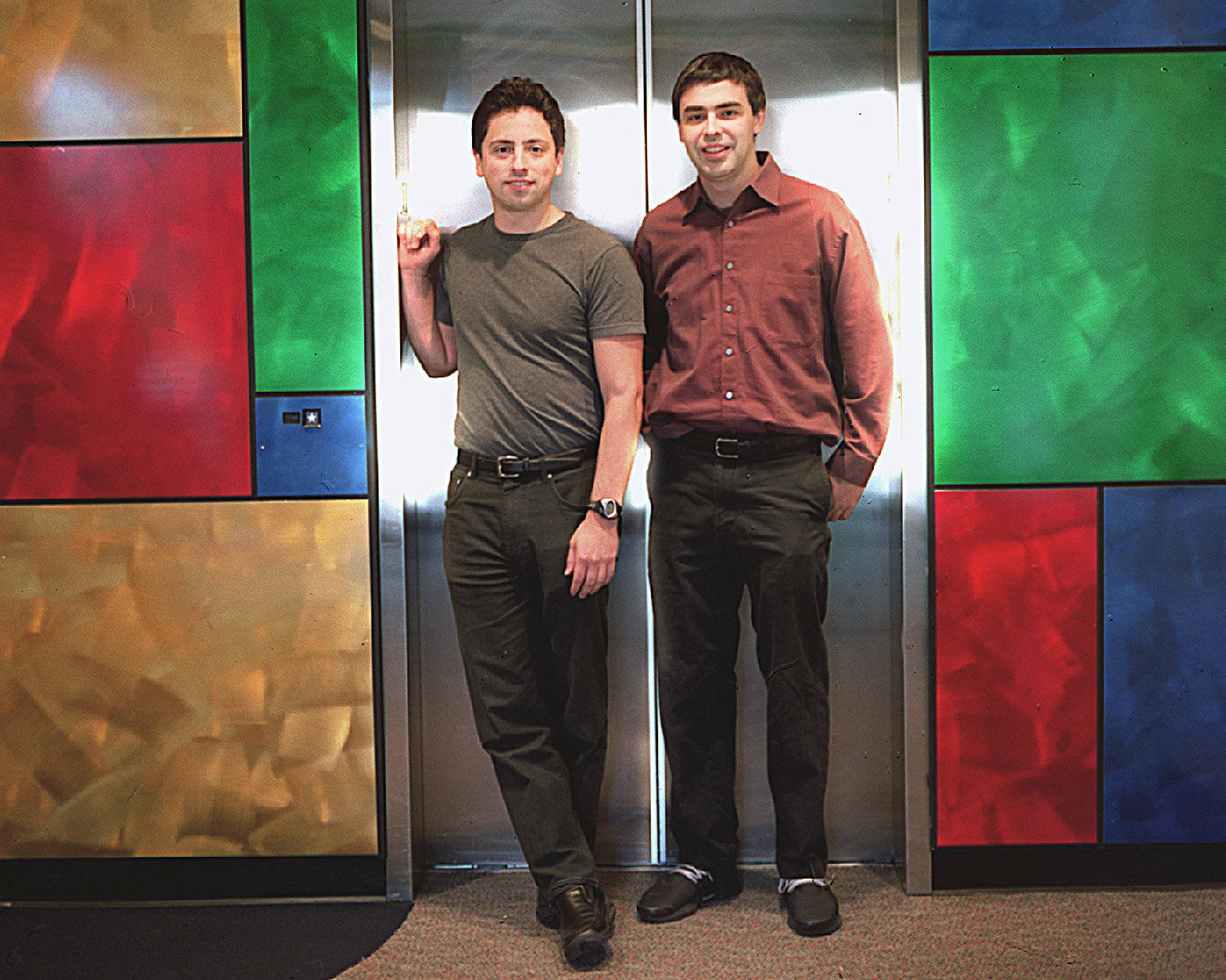 Larry Page Sergey Brin Google Hq California Photography