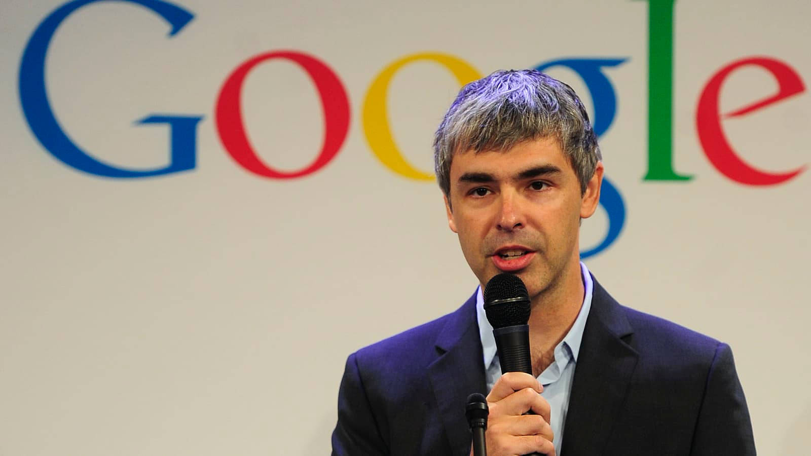 Larry Page Us Billionaire Co Founder Speech Photo Background