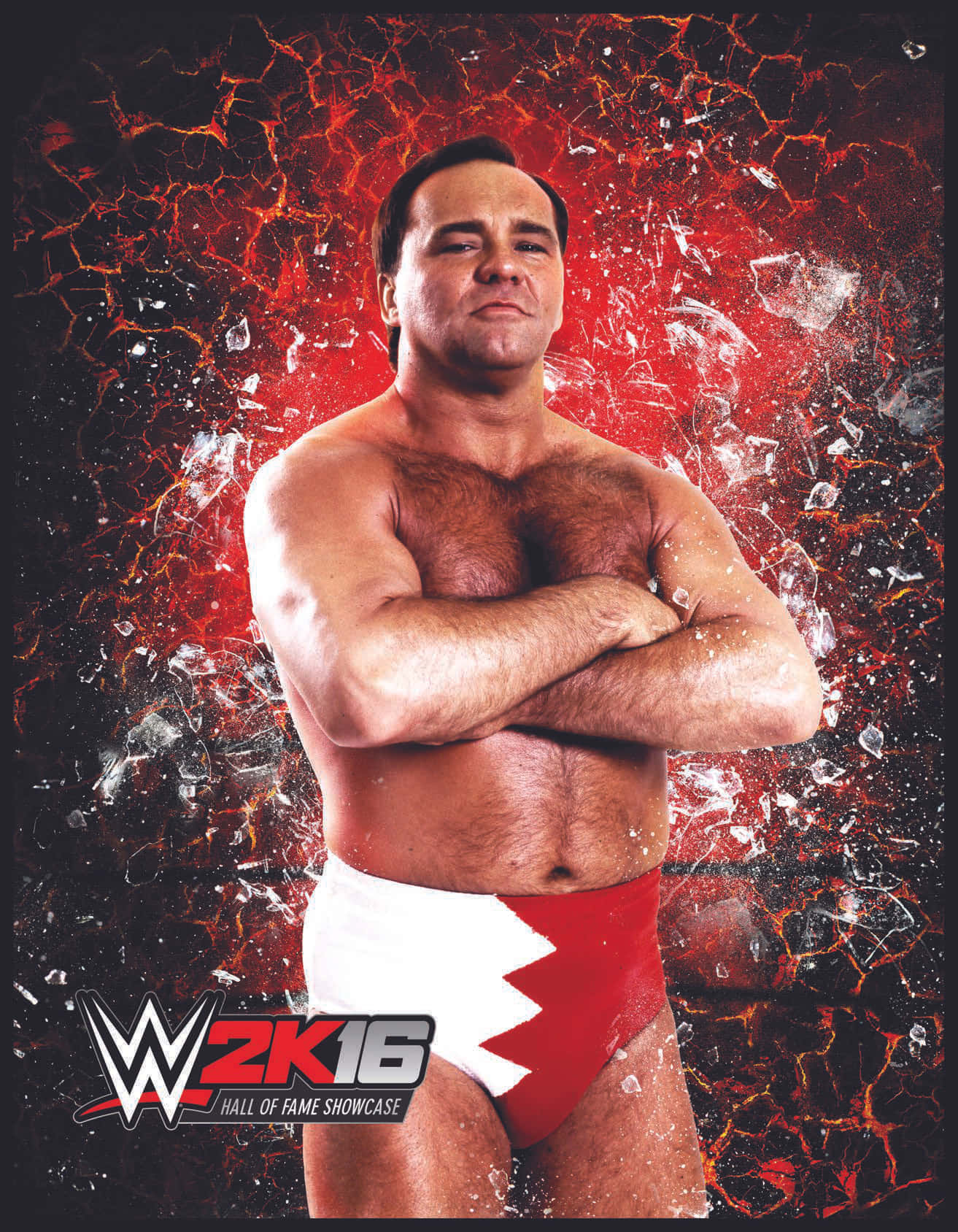 Larry Zbyszko In His Prime, Posing At A Wrestling Match Background