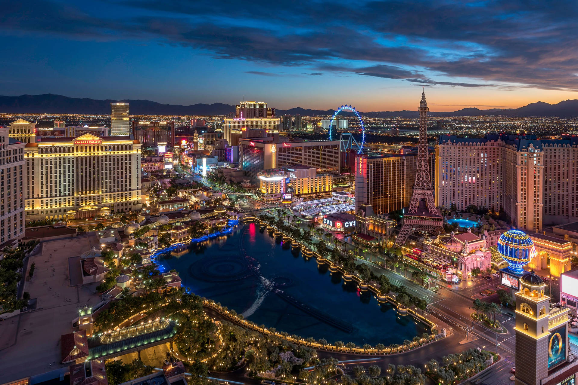 Las Vegas City View Background