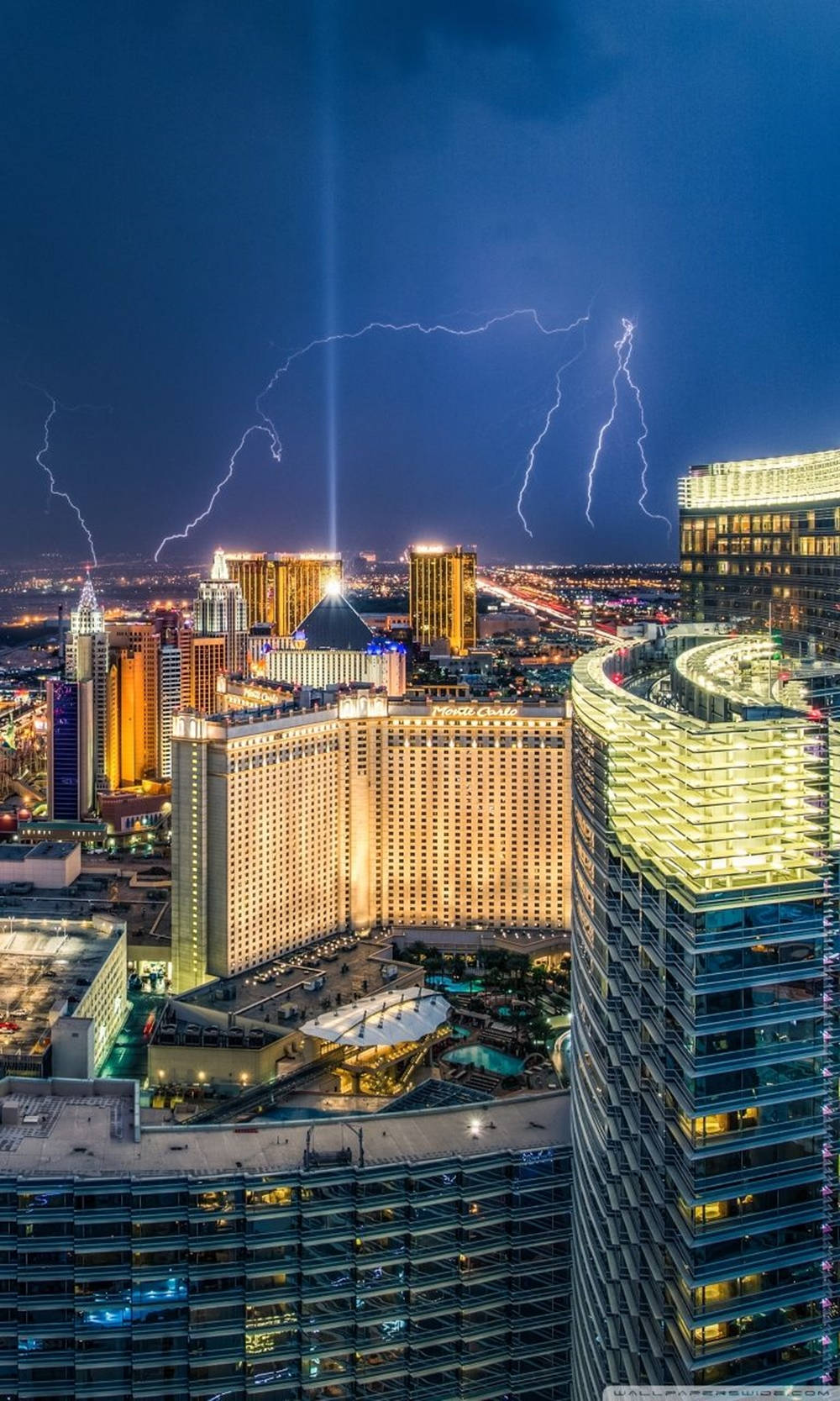 Las Vegas Iphone Sky Thunder Background