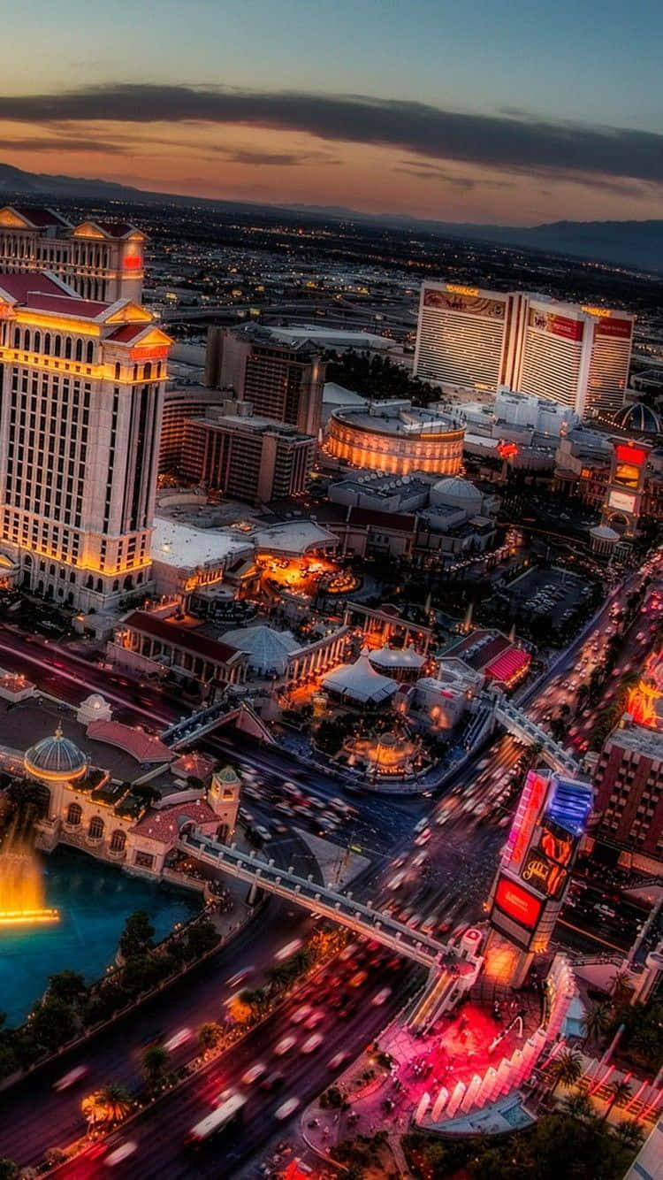 Las Vegas Log Exposure Phone Background