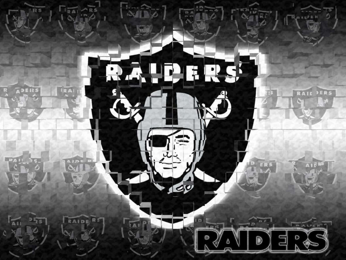 Las Vegas Raiders Logo Pattern Background