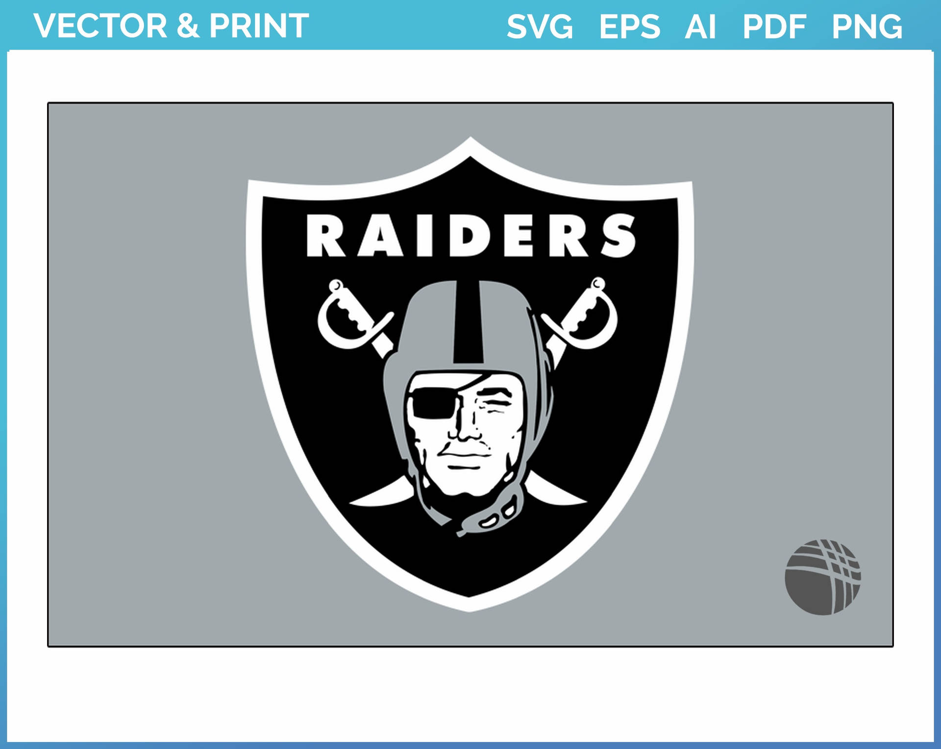 Las Vegas Raiders Logo Vectoring And Printing Background