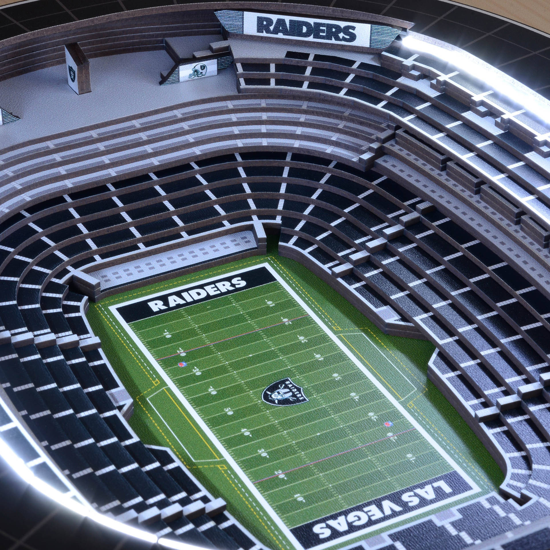 Las Vegas Raiders Miniature Stadium Background