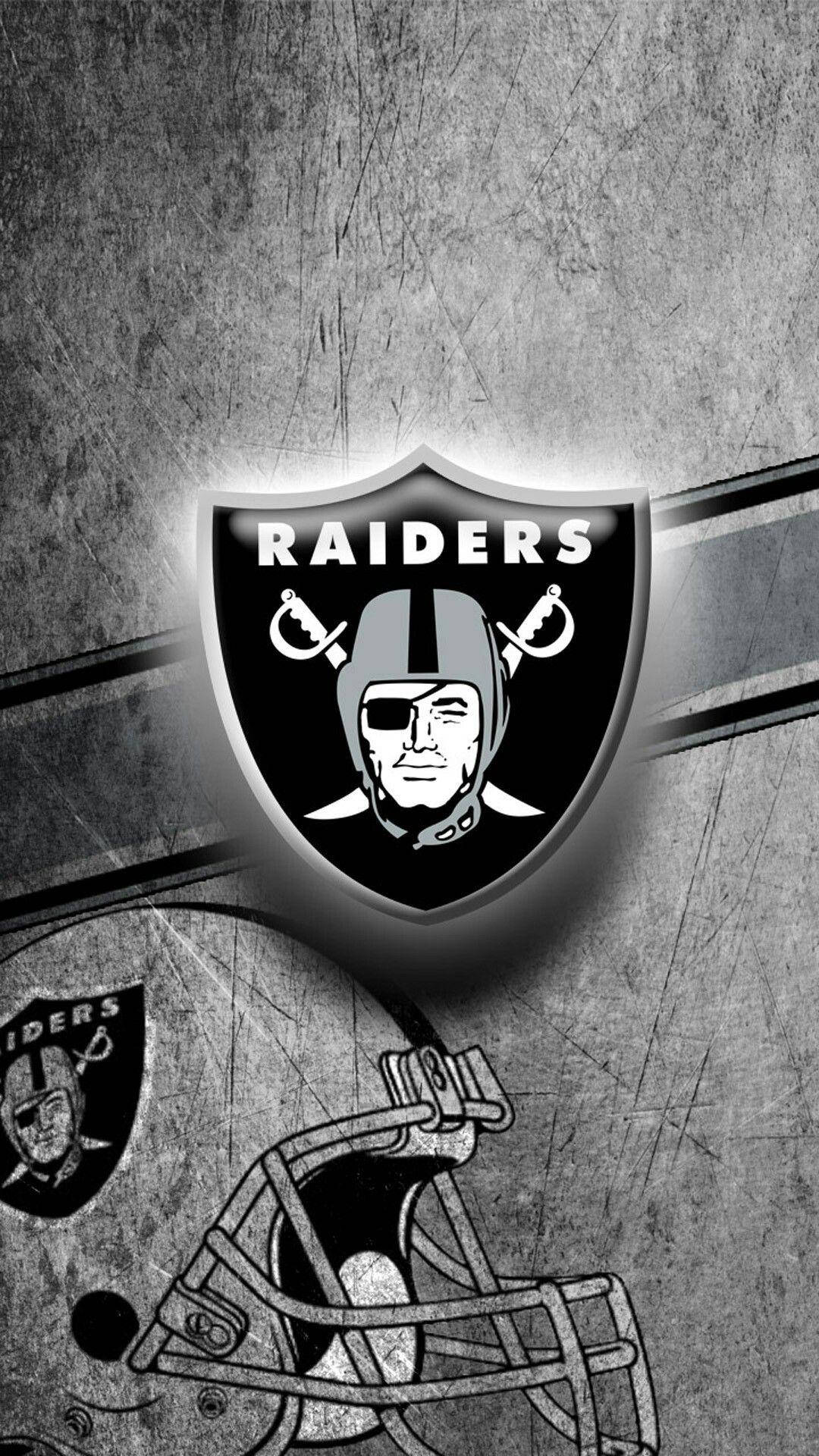 Las Vegas Raiders Solid Grey Background