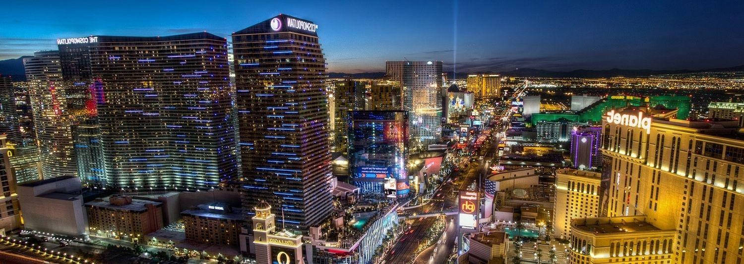 Las Vegas Strip Panorama Cosmopolitan Background