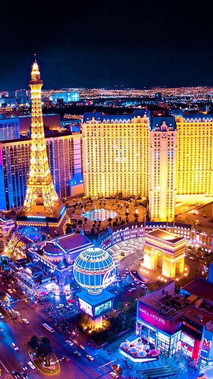 Las Vegas Strip Paris Lights