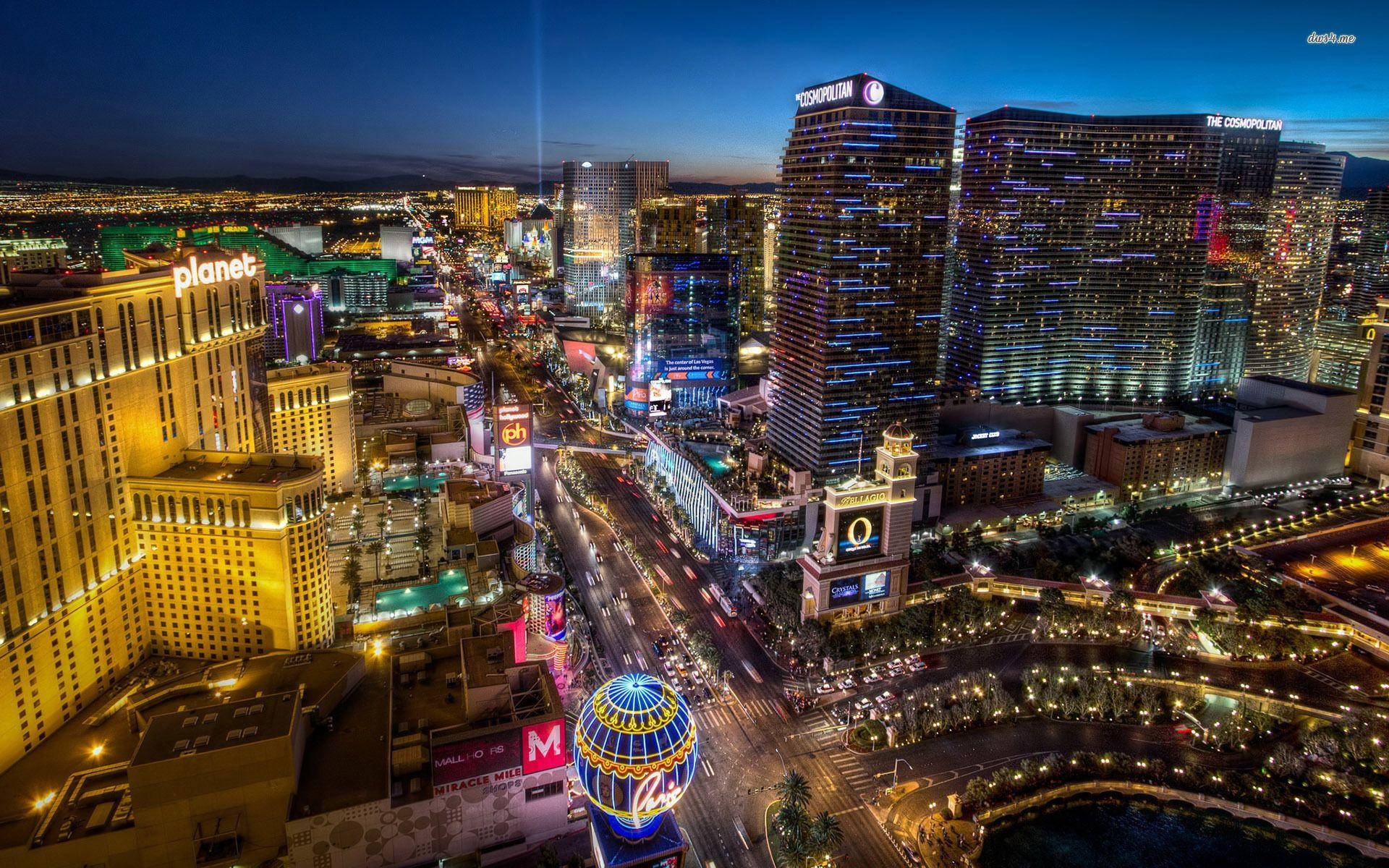 Las Vegas Strip Skyscrapers Cosmopolitan Background