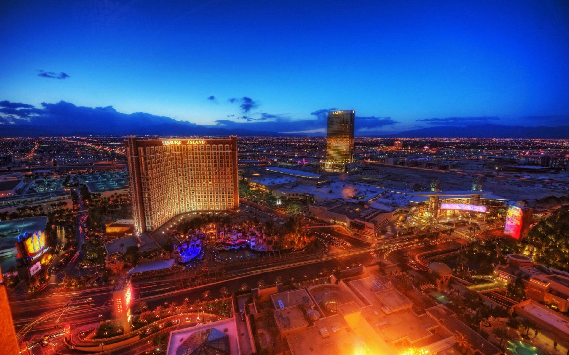 Las Vegas Strip Treasure Island Casino Background