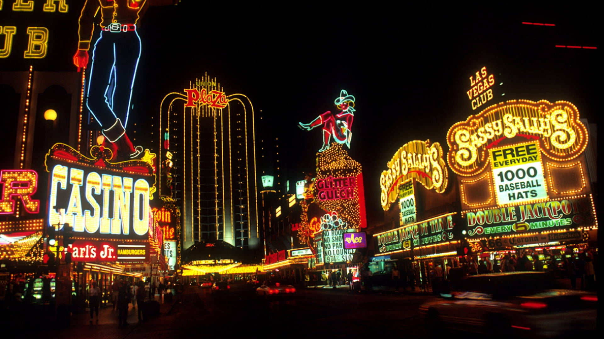 Las Vegas Vintage Lights Background