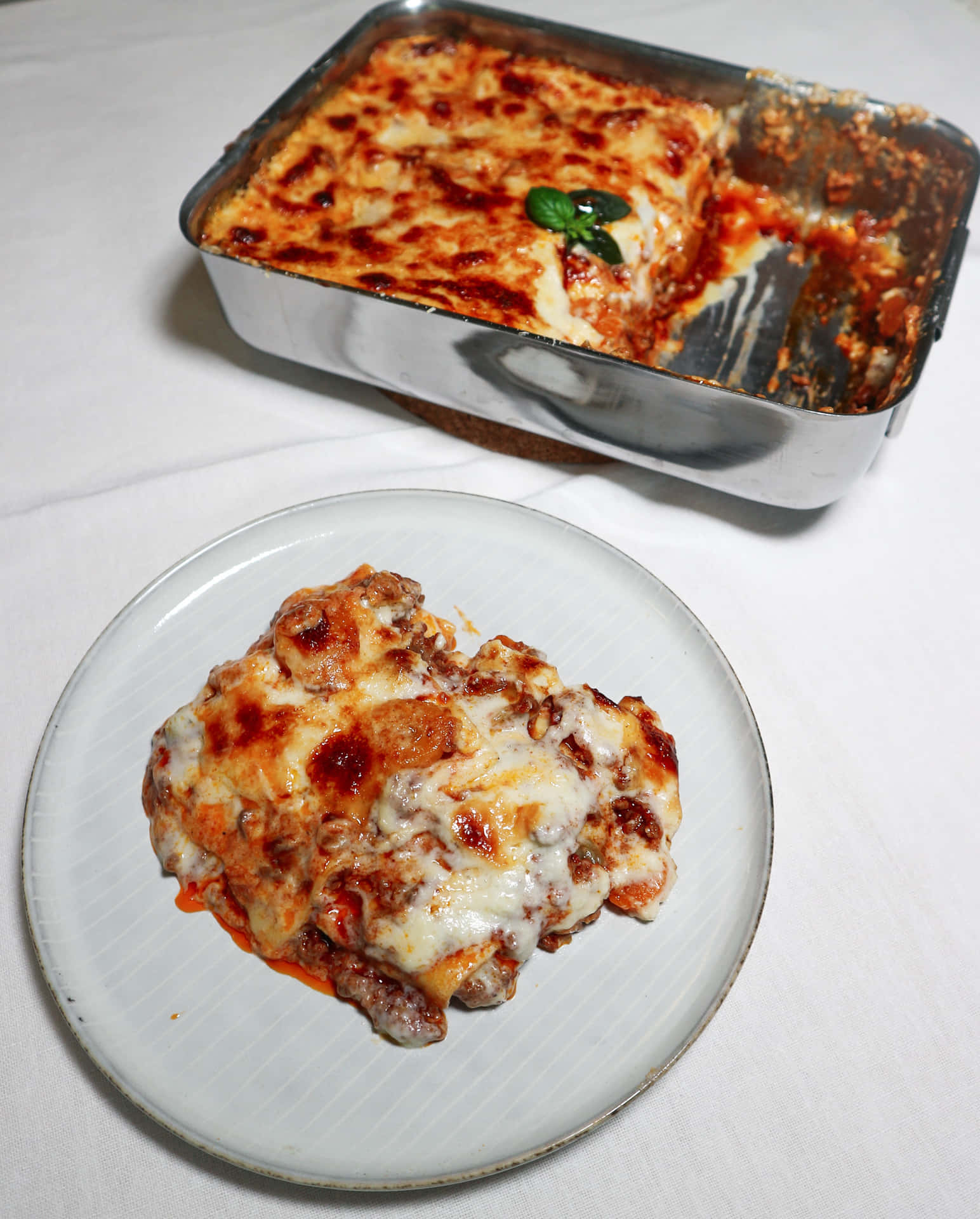 Lasagna Alla Bolognese Red Sauce Background