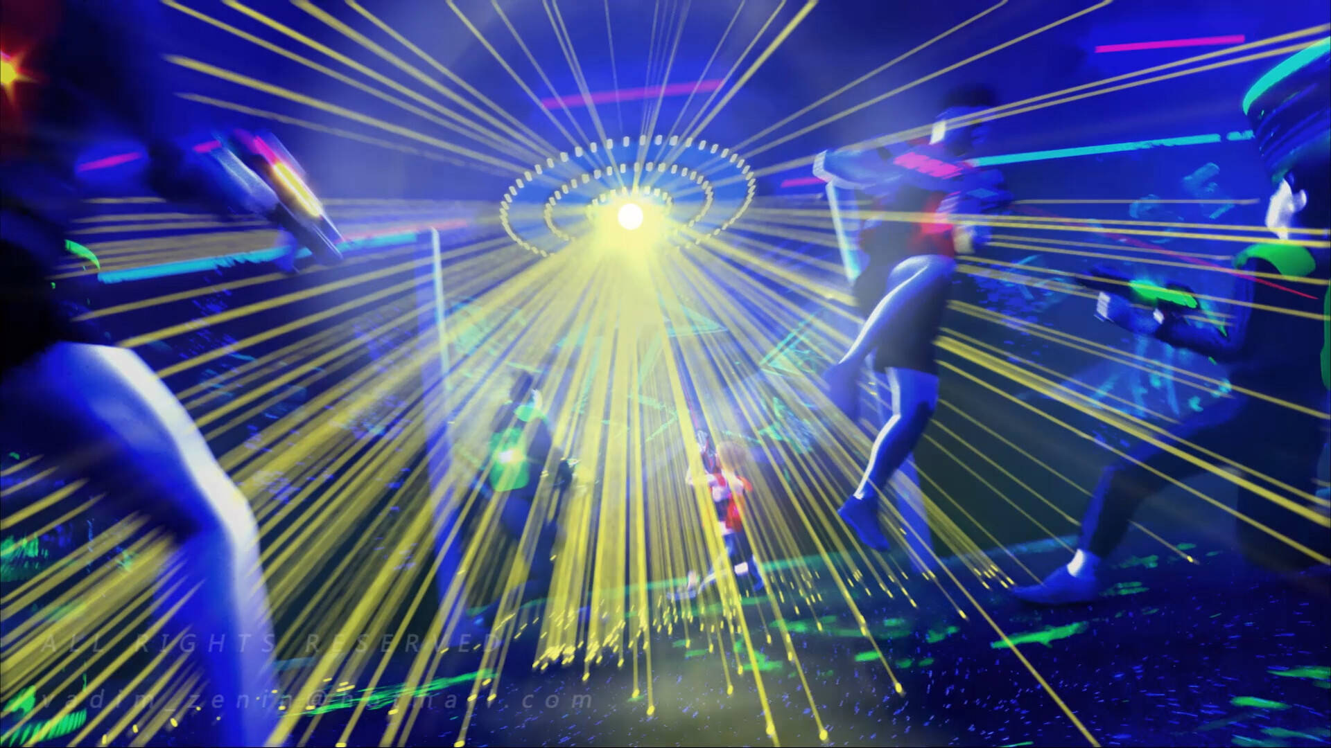 Laser Tag Disco Ball Background