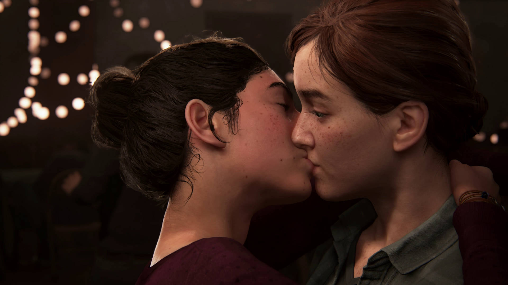 Last Of Us Women Kissing Background