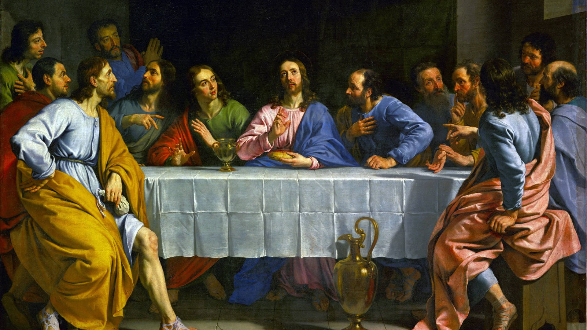 Last Supper Jesus Desktop Background