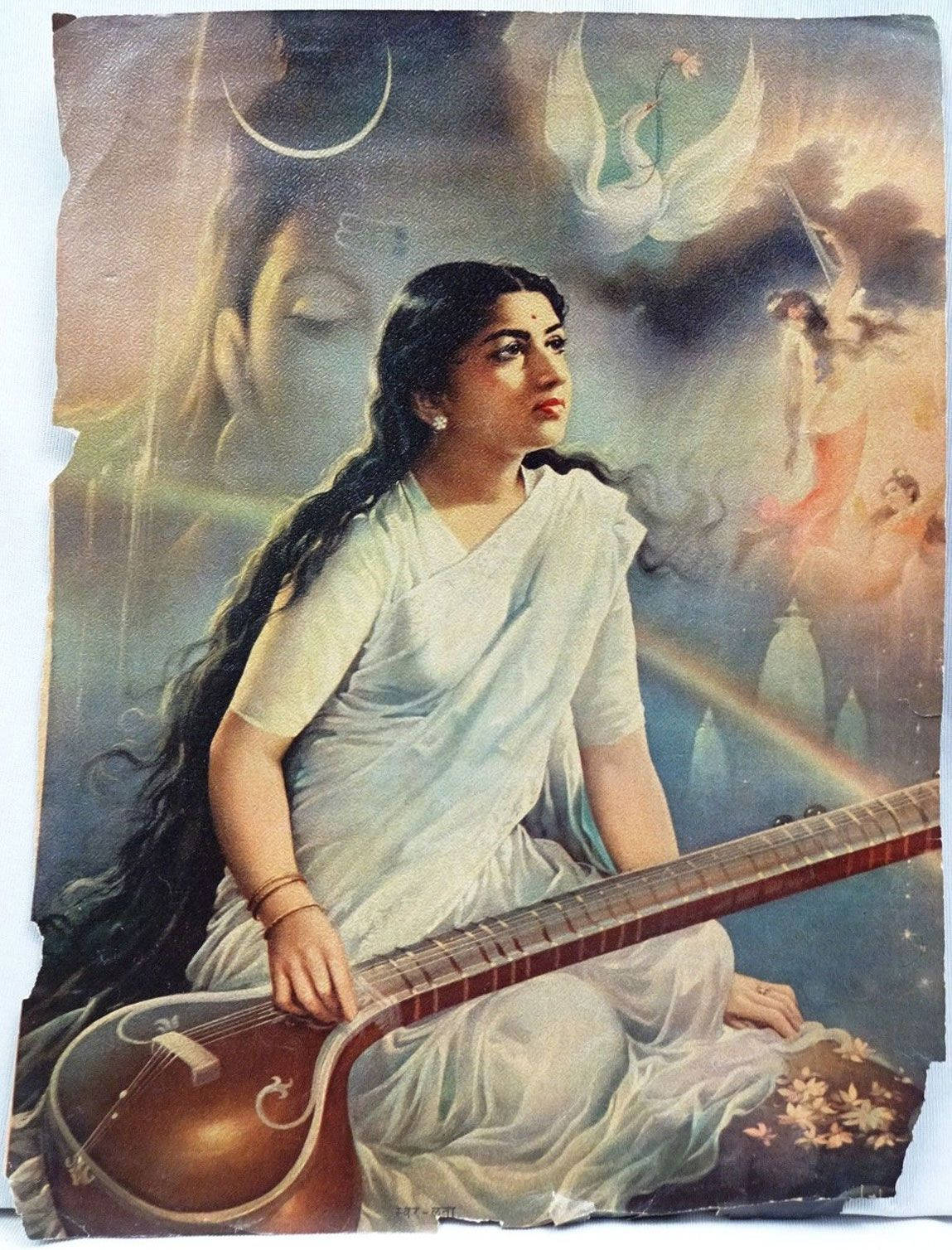 Lata Mangeshkar Painting Background