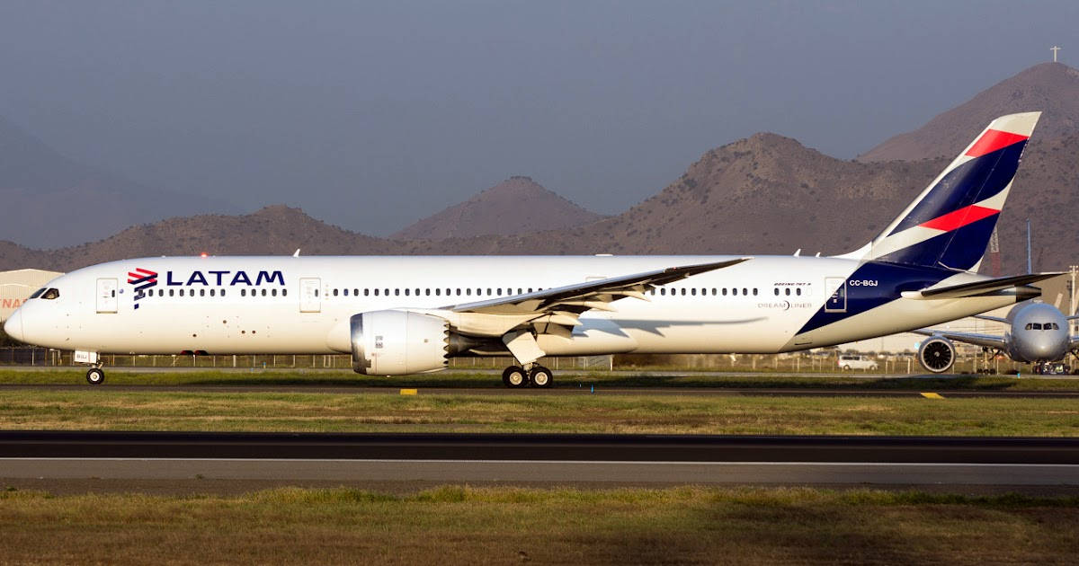 Latam Aviation Plane Boarding Background