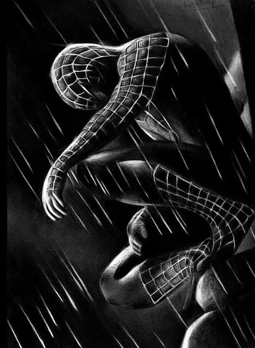Latent Black Spiderman