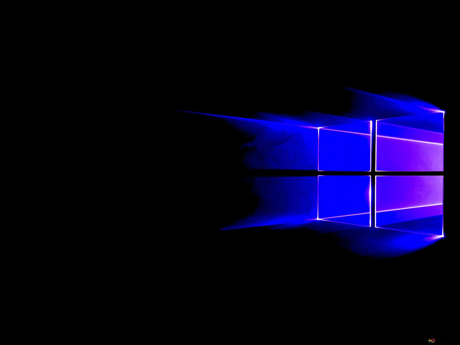 Lateral Squares On Windows Logo Background
