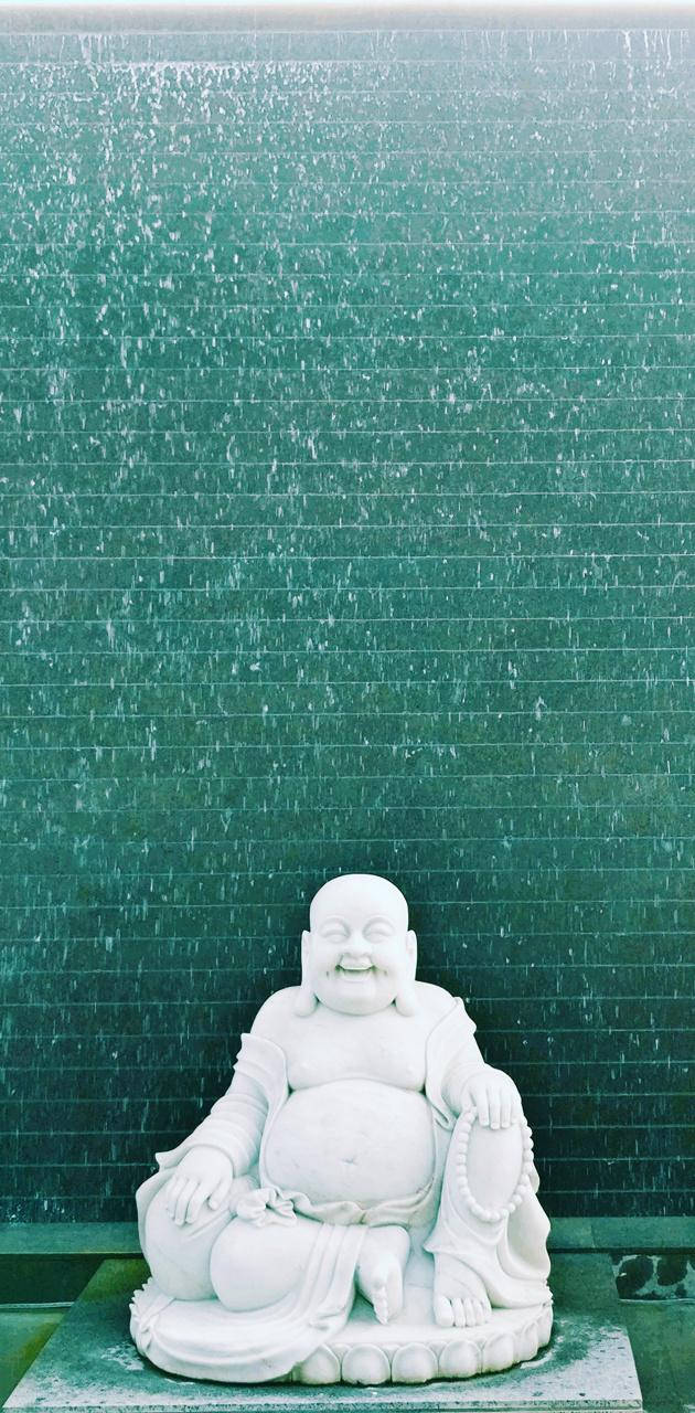 Laughing Buddha Fountain Background