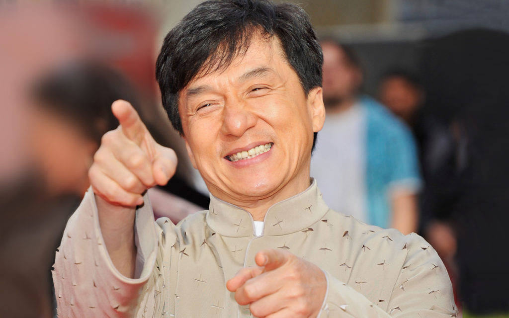 Laughing Jackie Chan Background