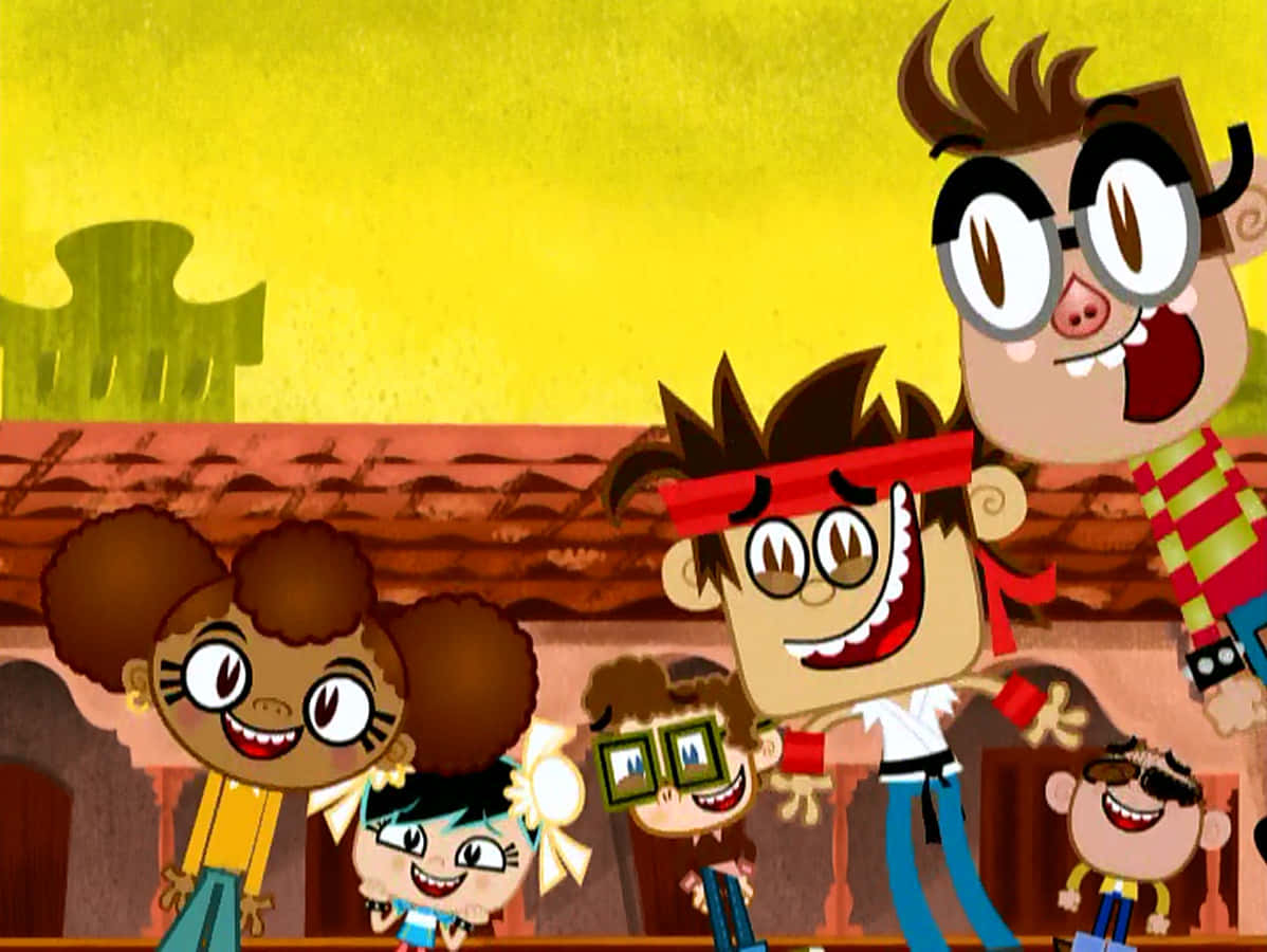 Laughing Kids In El Tigre The Adventures Of Manny Rivera Background