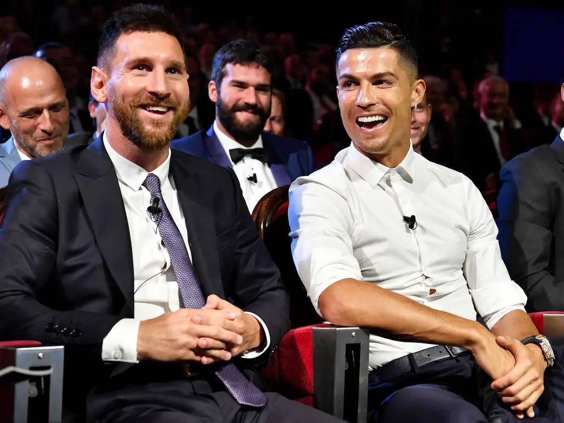 Laughing Messi And Ronaldo 4k Background