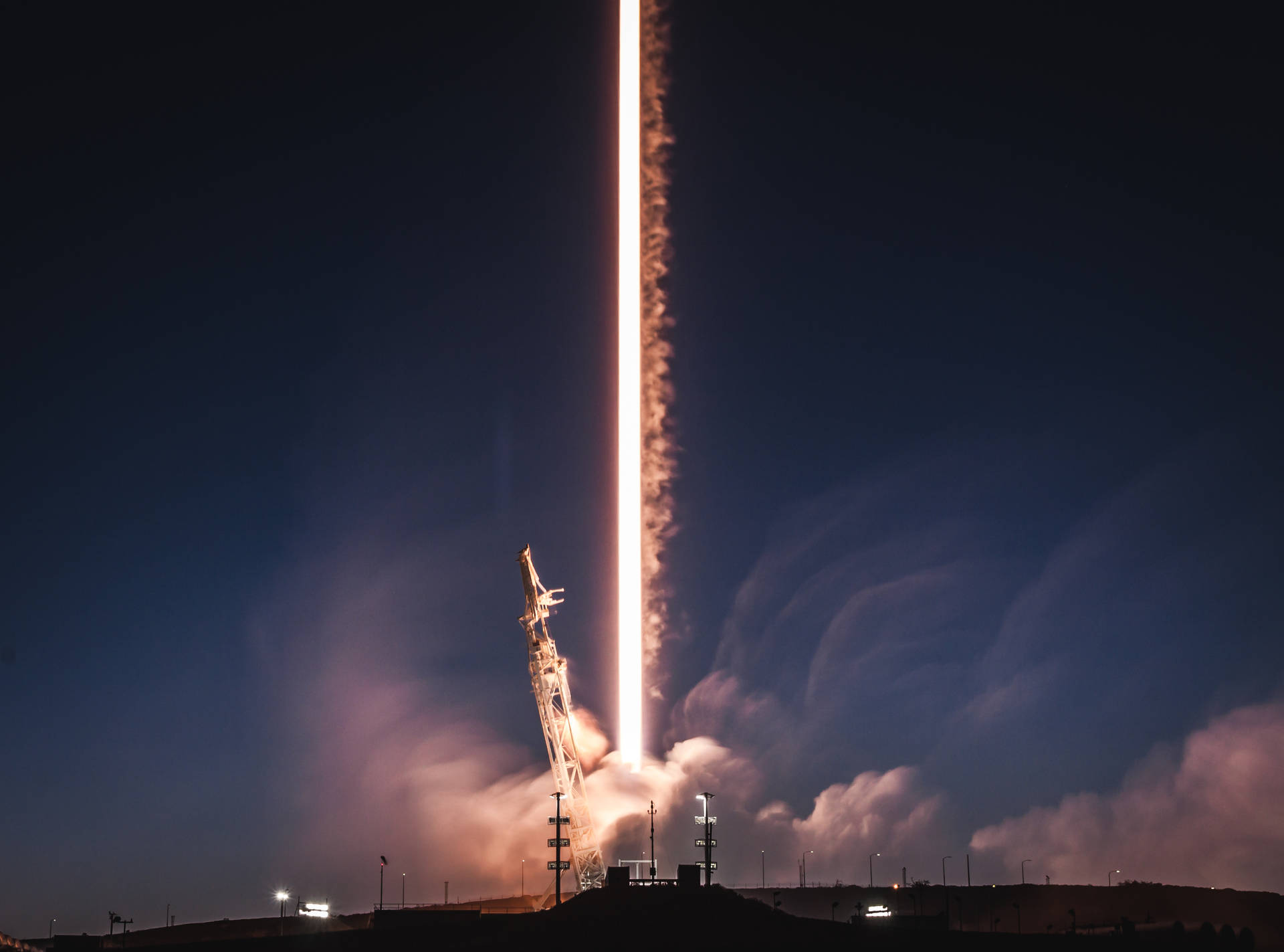 Launching Spacex Starship Background