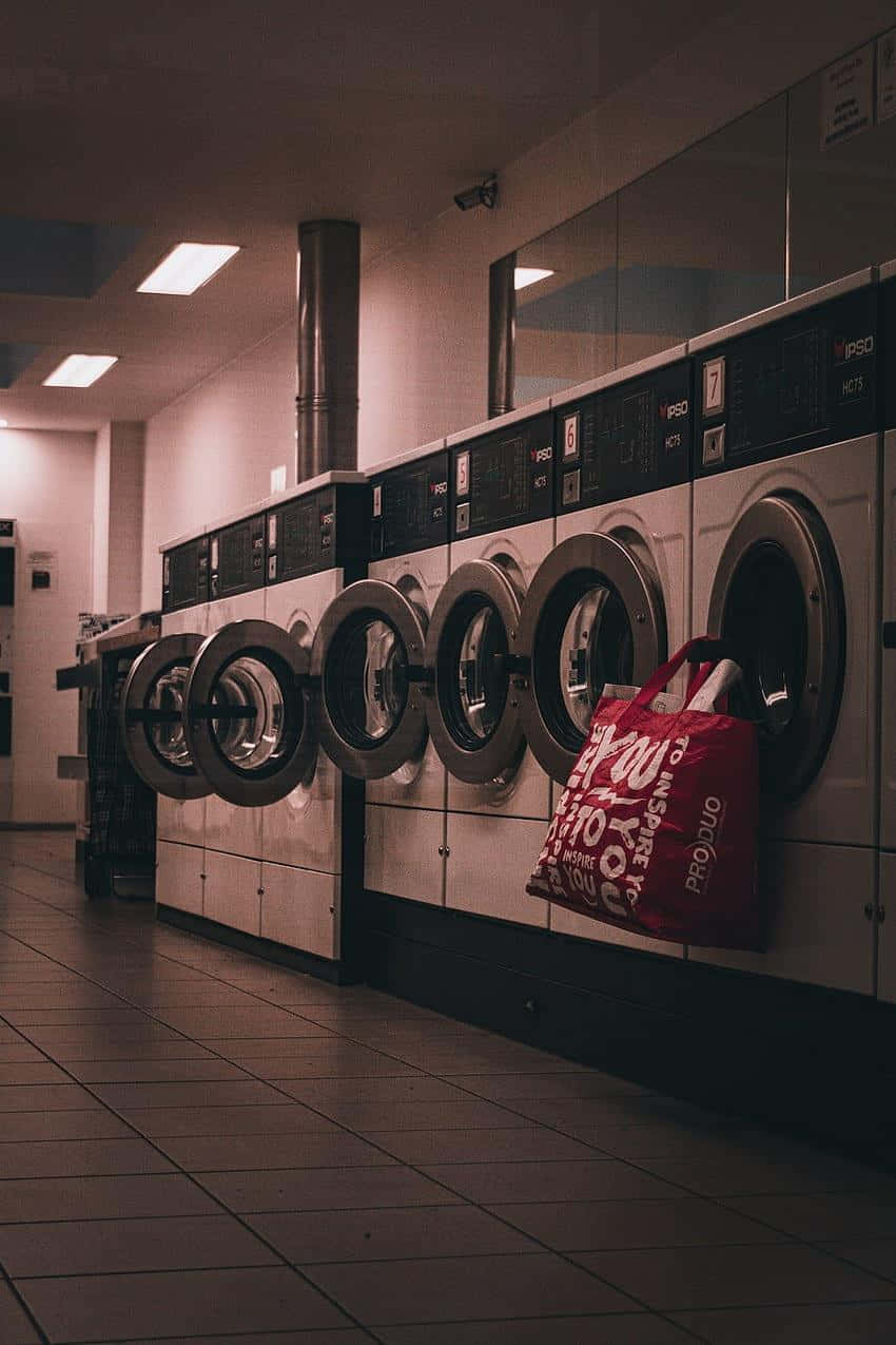 Laundromat Rowof Washing Machines.jpg Background