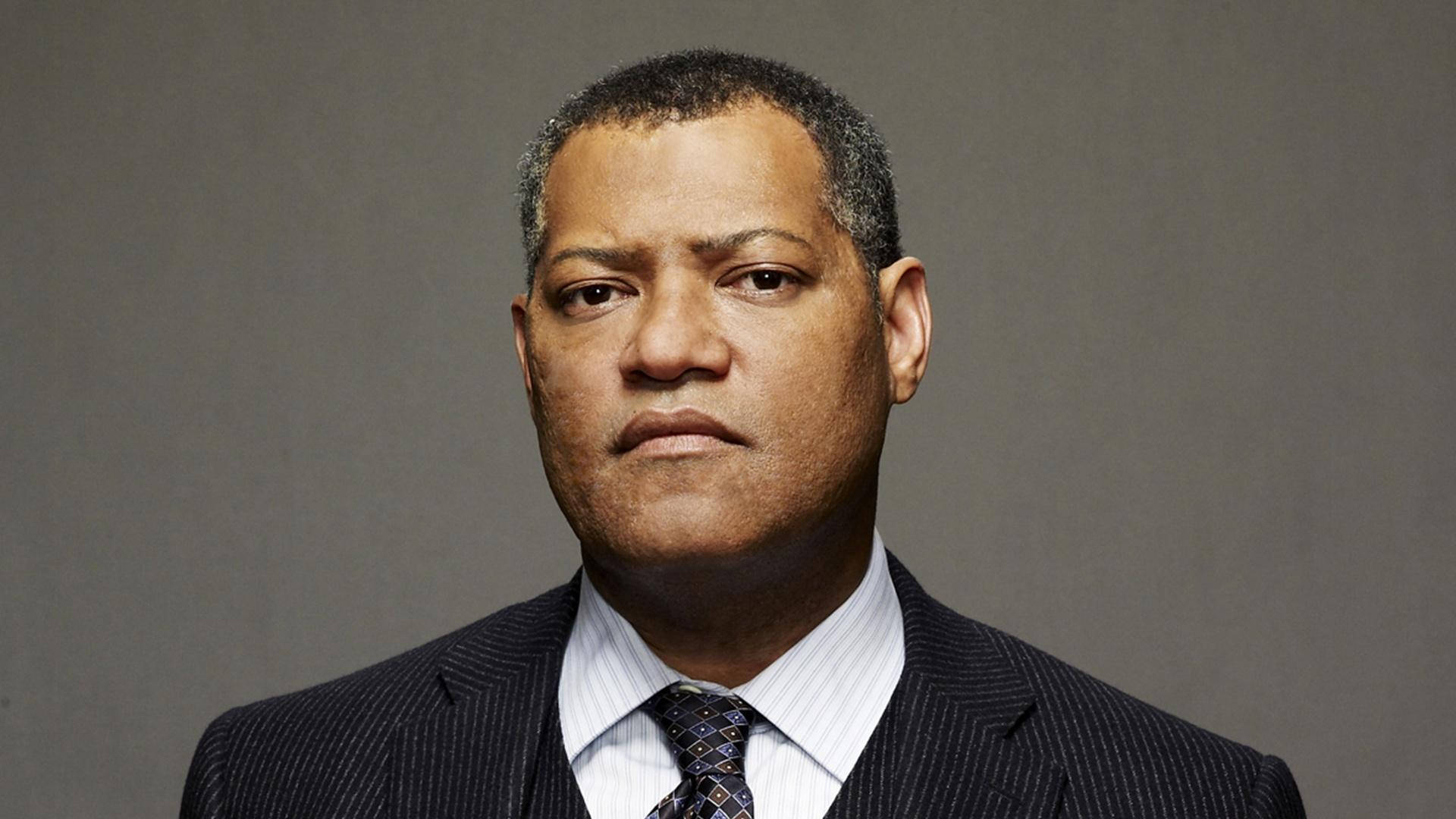 Laurence Fishburne Gray Background Photo Background