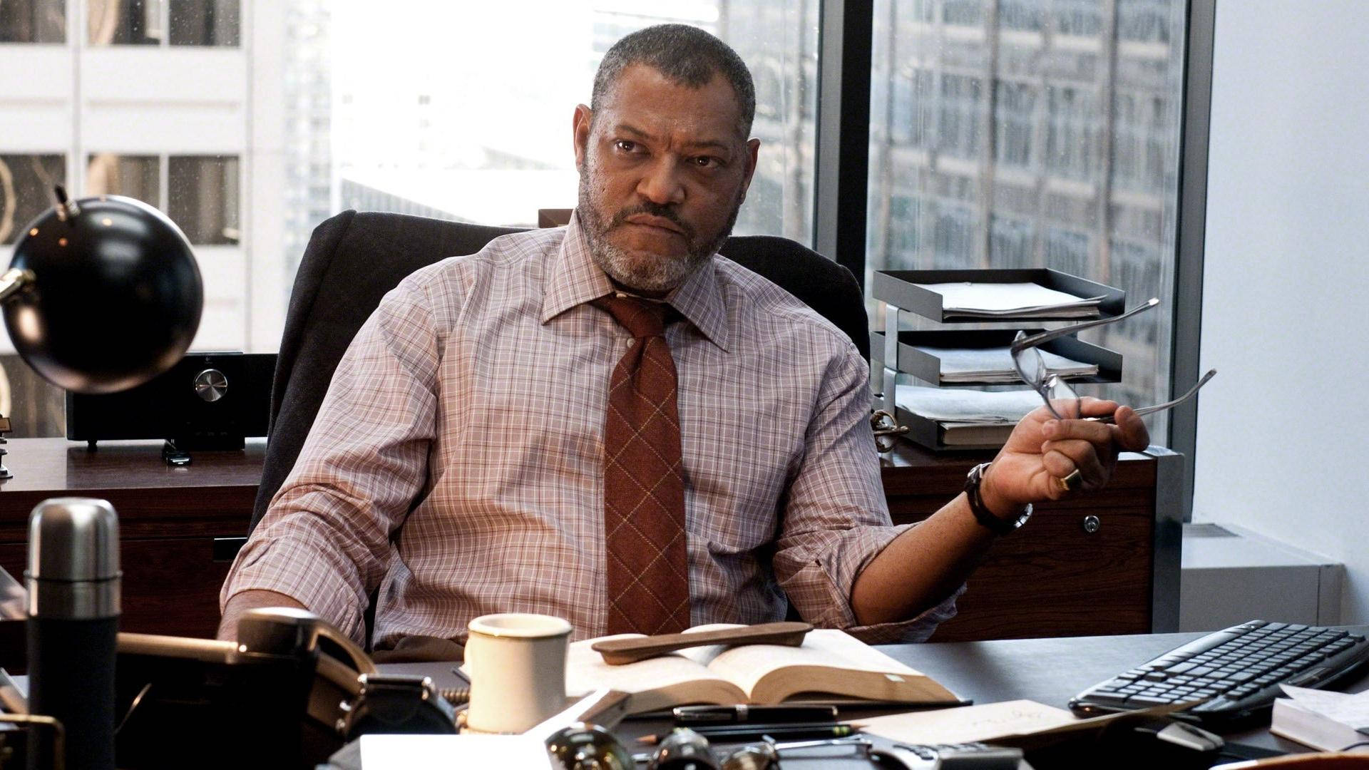 Laurence Fishburne Man Of Steel Film Background